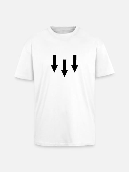 Pfeile - Oversized Heavyweight Unisex T-Shirt - Weiß