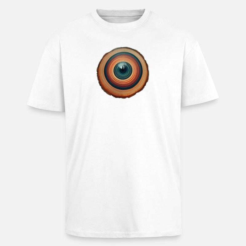 Das Auge eines Baumes - Oversized Heavyweight Unisex T-Shirt - Weiß
