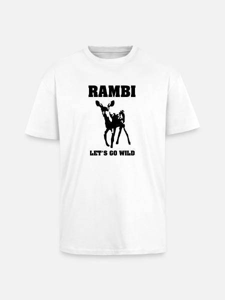 RAMBI II - Oversized Heavyweight Unisex T-Shirt - Weiß