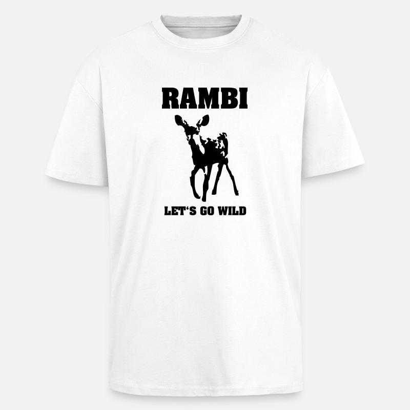 RAMBI II - Oversized Heavyweight Unisex T-Shirt - Weiß