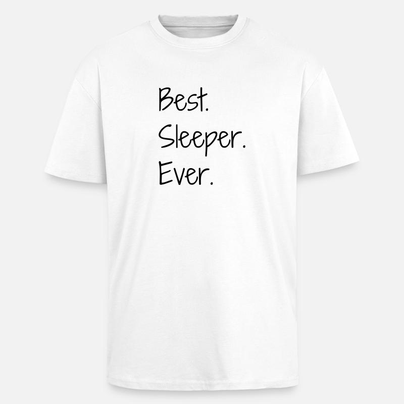 Schlaf / Schläfer / Müdigkeit / Rest - Oversized Heavyweight Unisex T-Shirt - Weiß