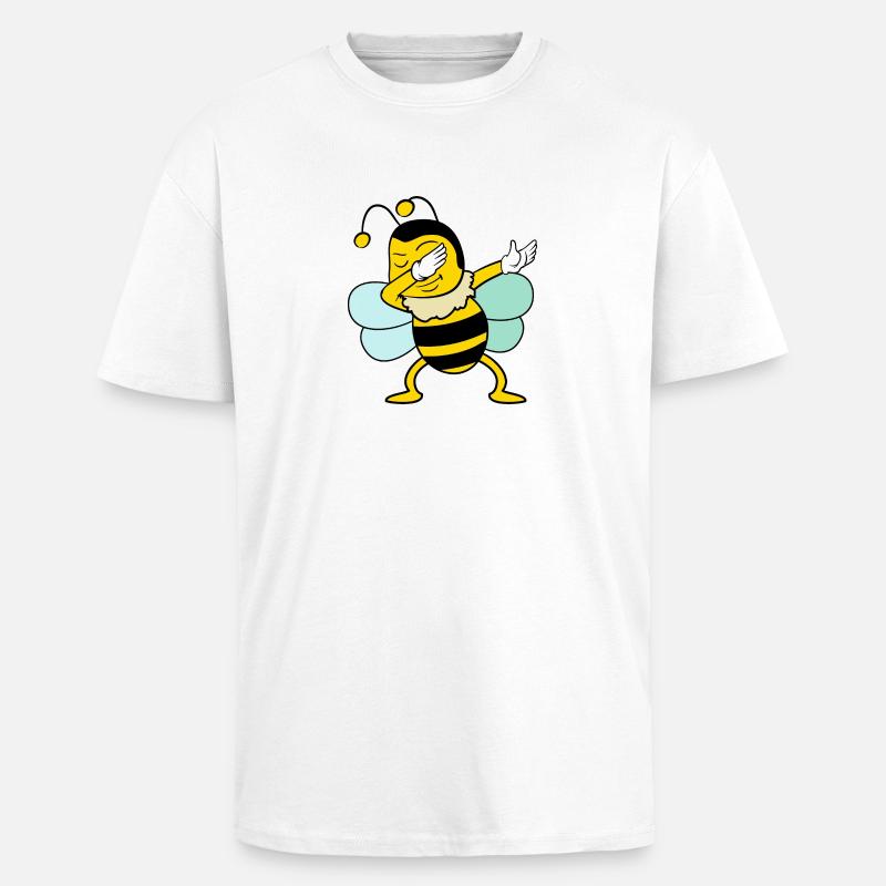Dabbing Dab Biene - Oversized Heavyweight Unisex T-Shirt - Weiß
