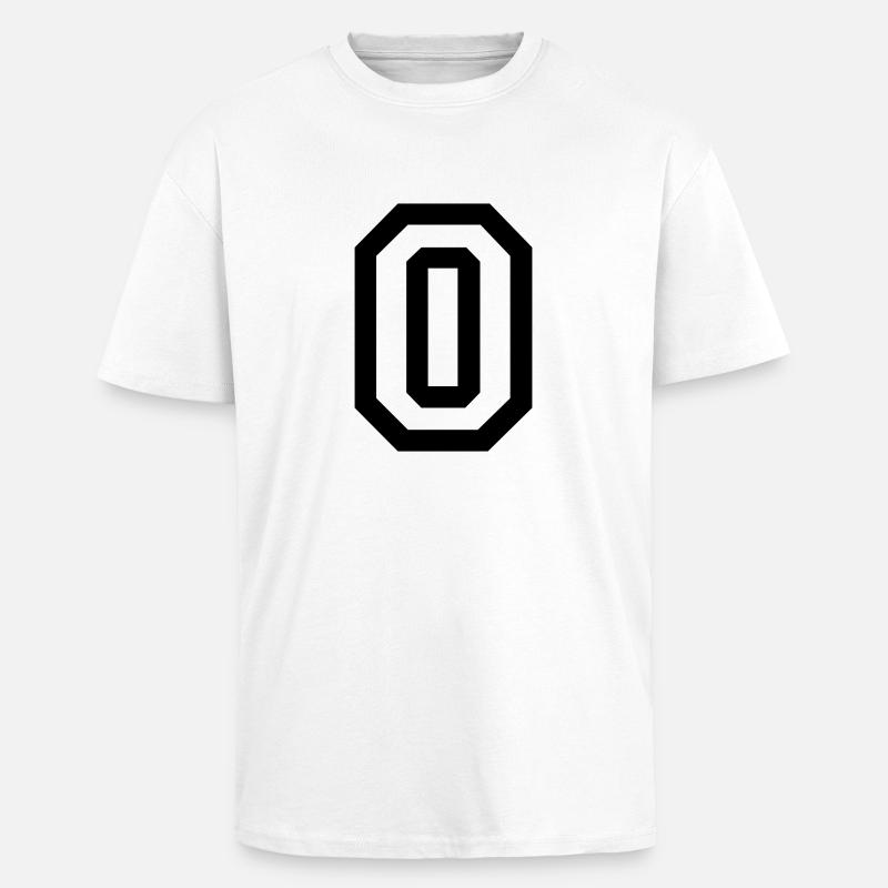 zero - T-shirt unisexe oversize épais - blanc