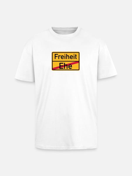 Scheidung - Oversized Heavyweight Unisex T-Shirt - Weiß