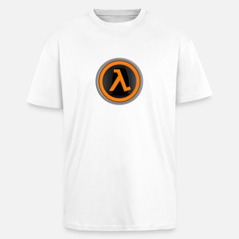Lambda-Logo - Oversized Heavyweight Unisex T-Shirt - Weiß