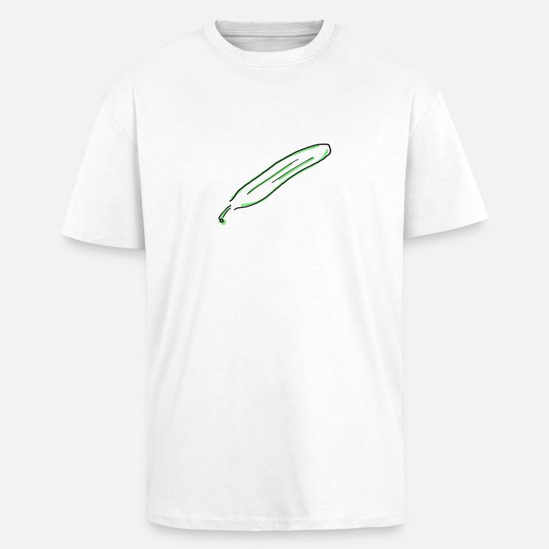 Gurke - Oversized Heavyweight Unisex T-Shirt - Weiß