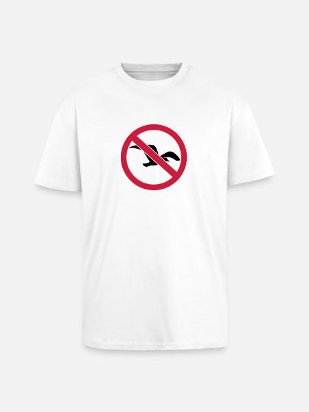 Seagull - Unisex Oversized Heavyweight T-shirt - white
