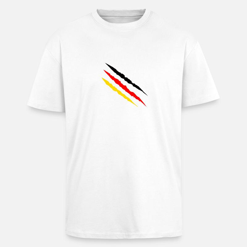 Wm scratch - T-shirt unisexe oversize épais - blanc