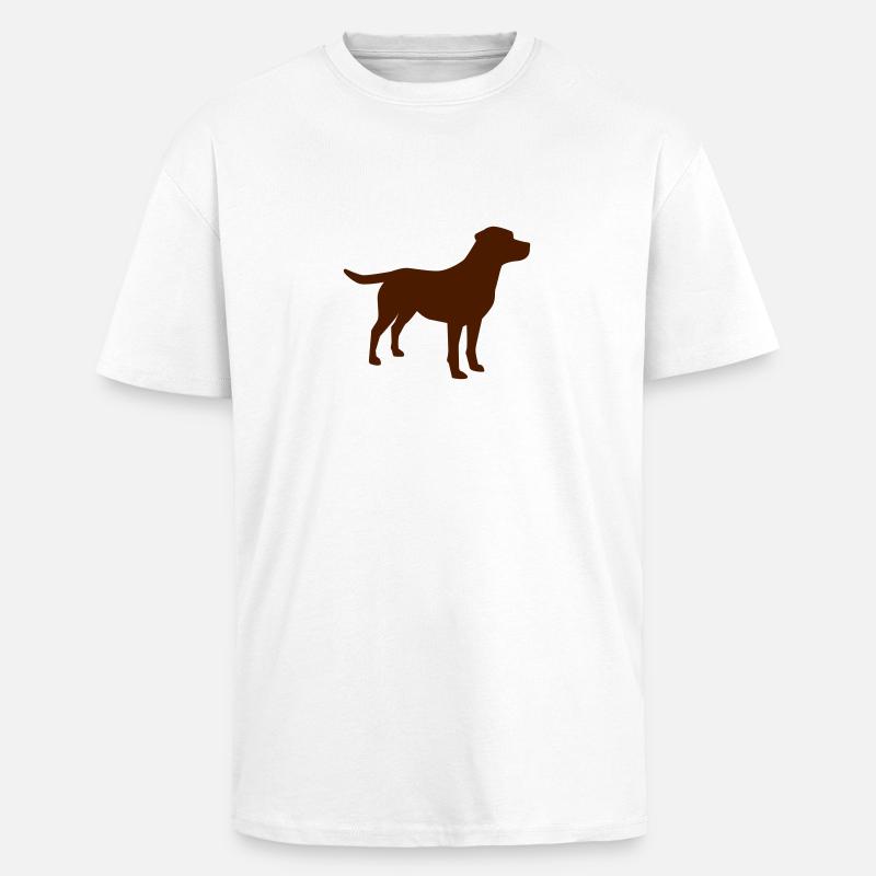 Labrador - Oversized Heavyweight Unisex T-Shirt - Weiß
