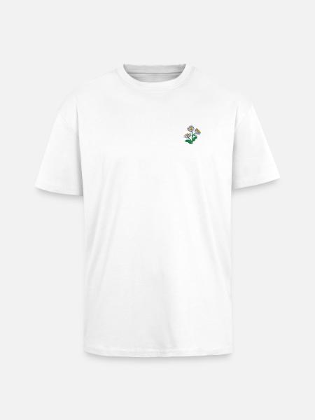 Margherita - T-shirt unisex oversize pesante - bianco