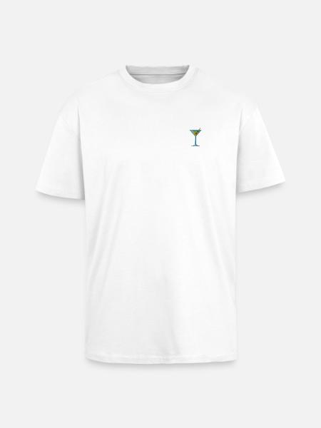 Cocktail - T-shirt unisexe oversize épais - blanc