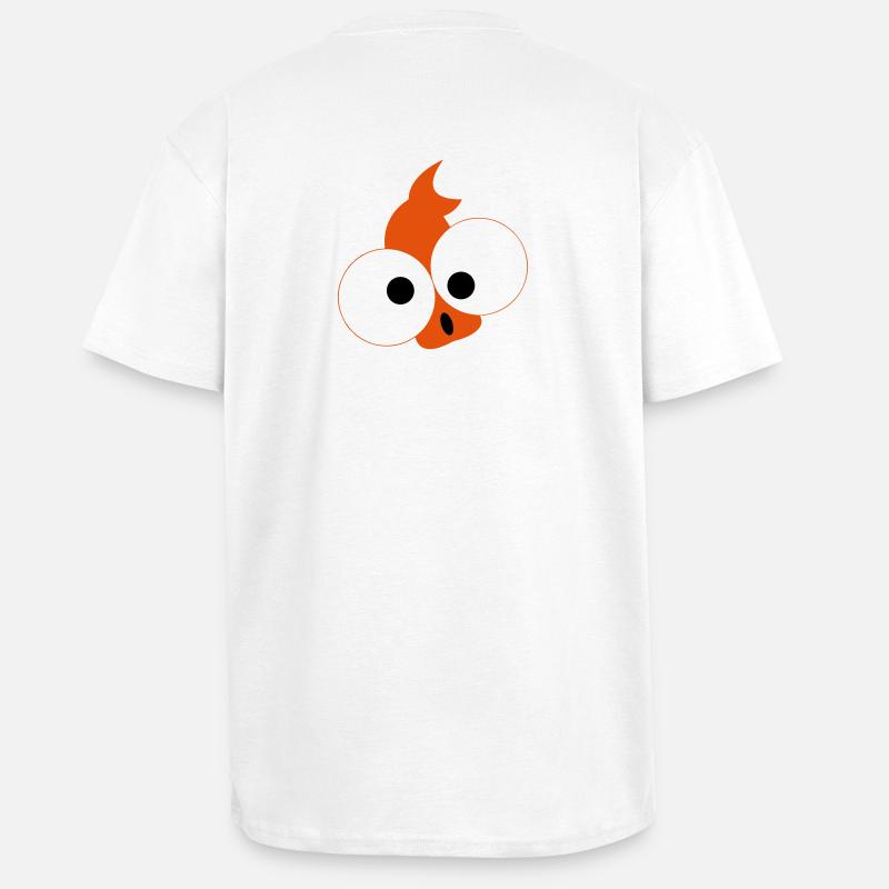 Fisch - Oversized Heavyweight Unisex T-Shirt - Weiß