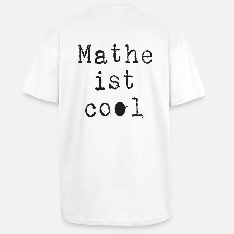Math - Math is cool - Unisex Oversized Heavyweight T-shirt - white