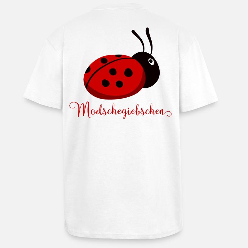 Modschegiebchen Marienkäfer Sächsisch Geschenkidee - Oversized Heavyweight Unisex T-Shirt - Weiß