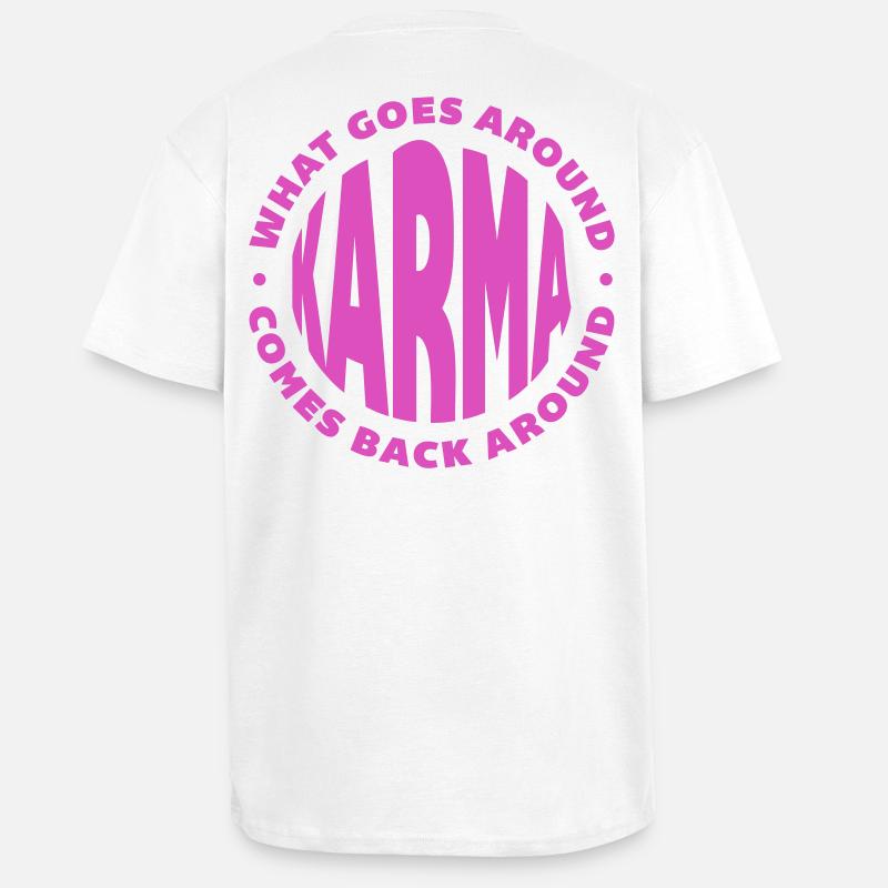 karma - Unisex Oversized Heavyweight T-shirt - white