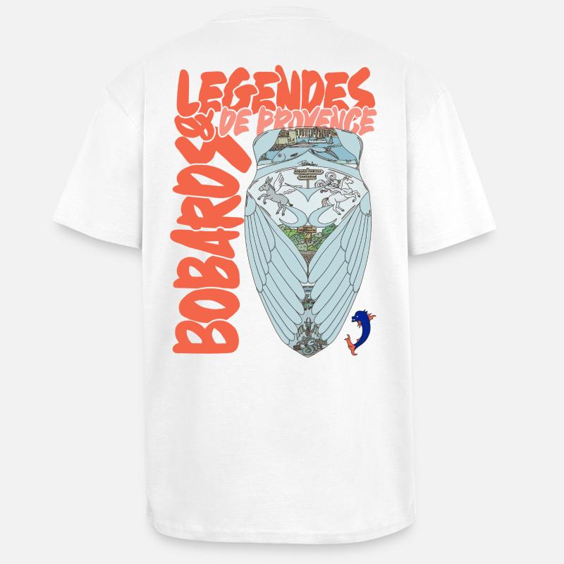 Legenden der Provence Cicada - Oversized Heavyweight Unisex T-Shirt - Weiß