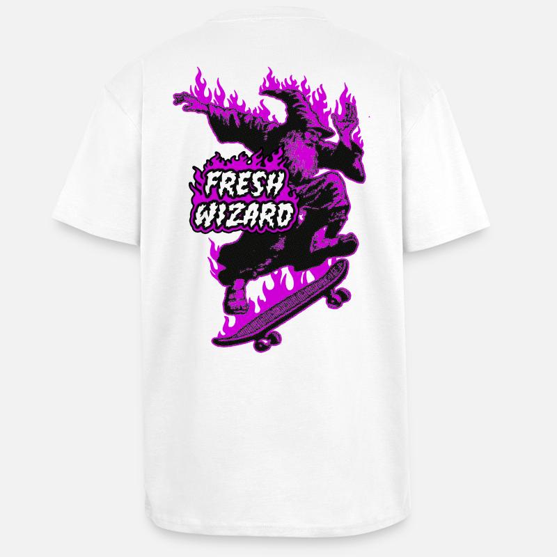 Fresh Wizard - Oversized Heavyweight Unisex T-Shirt - Weiß