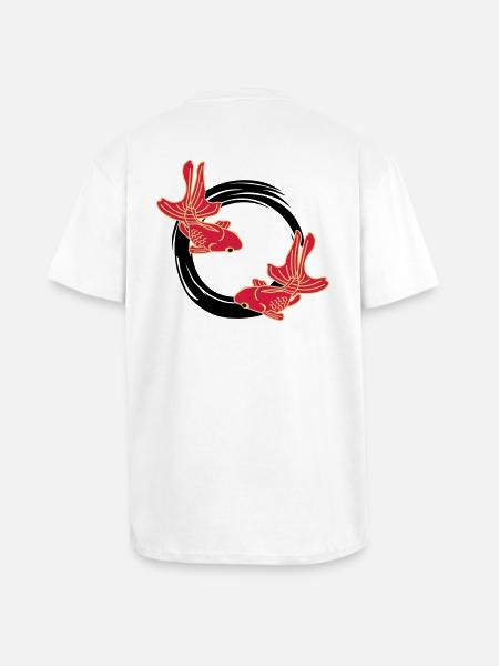 kingyo - Oversized Heavyweight Unisex T-Shirt - Weiß