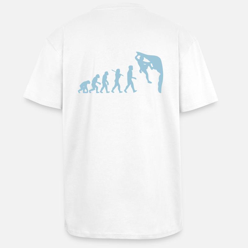 Humanoide Evolution - Oversized Heavyweight Unisex T-Shirt - Weiß