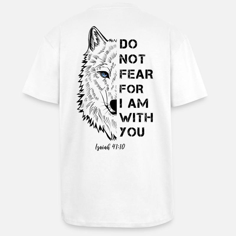 Religious quote - Unisex Oversized Heavyweight T-shirt - white