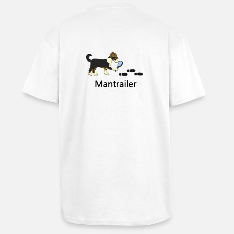 Mantrailing Gingi - Oversized Heavyweight Unisex T-Shirt - Weiß