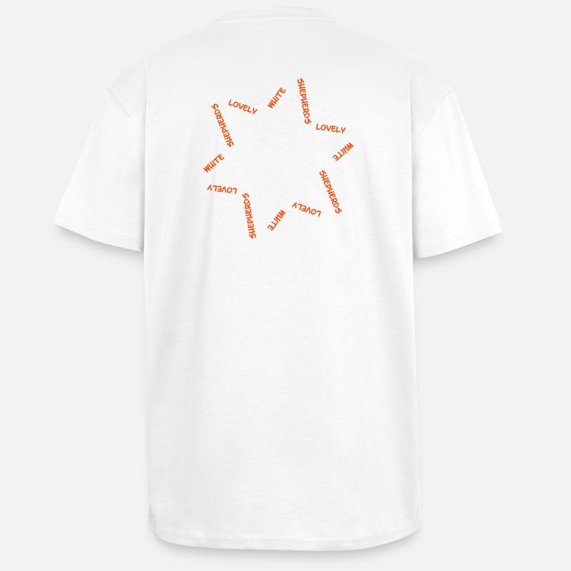 Weisser Schweizer Schäferhund cb2 - Oversized Heavyweight Unisex T-Shirt - Weiß