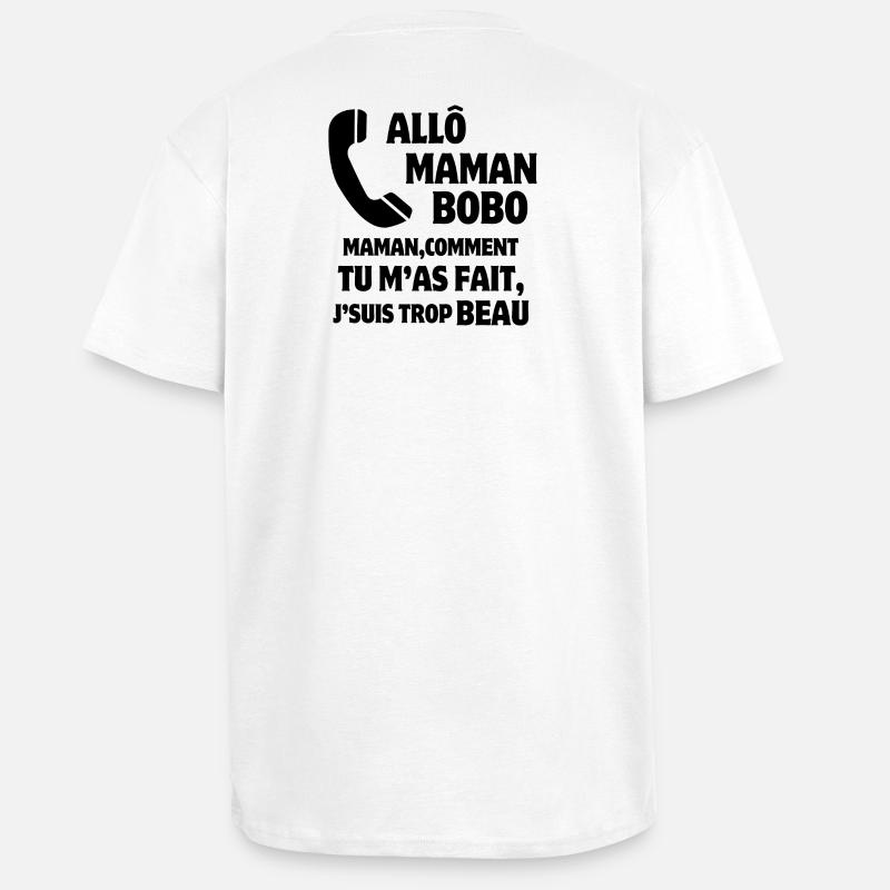 Mama, Super-Mama, Mutter und Sohn - Oversized Heavyweight Unisex T-Shirt - Weiß
