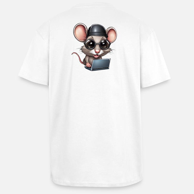 computer, computer geek, computer scientist - Unisex Oversized Heavyweight T-shirt - white