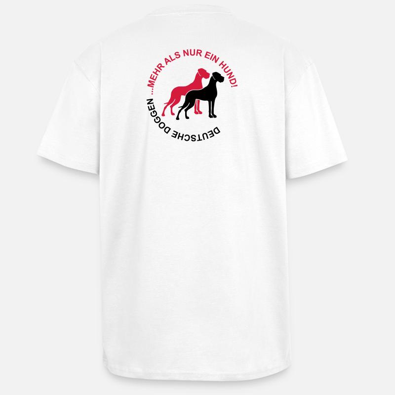Dogues allemands - Plus qu'un chien - T-shirt unisexe oversize épais - blanc