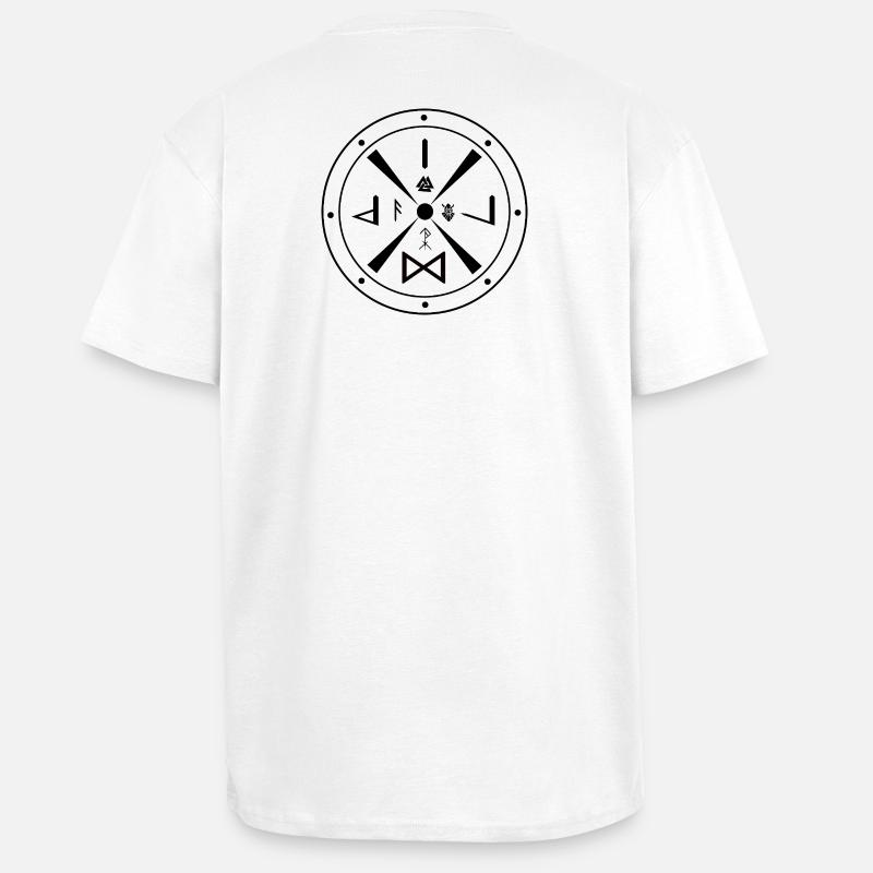 Wikinger Schild- Germanen - Oversized Heavyweight Unisex T-Shirt - Weiß