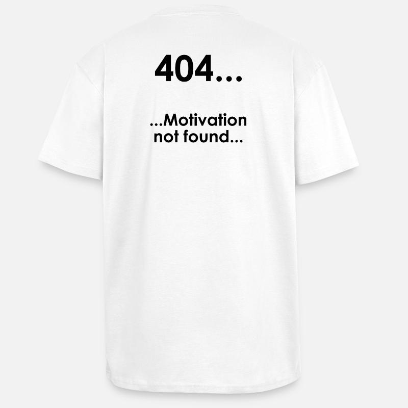 Unispruch "Error404" Student Geschenk, Studenten - Oversized Heavyweight Unisex T-Shirt - Weiß