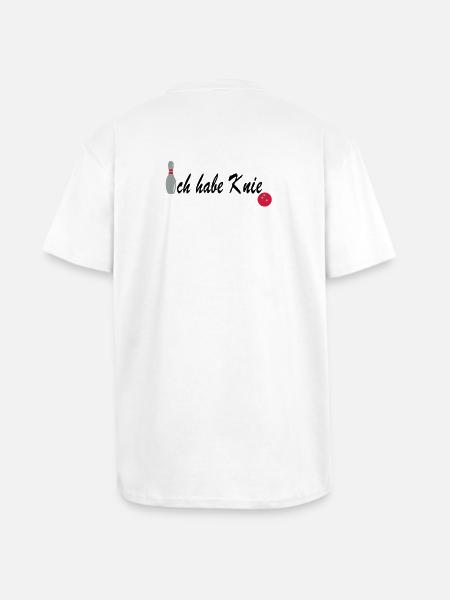 Bowling knee - Unisex Oversized Heavyweight T-shirt - white