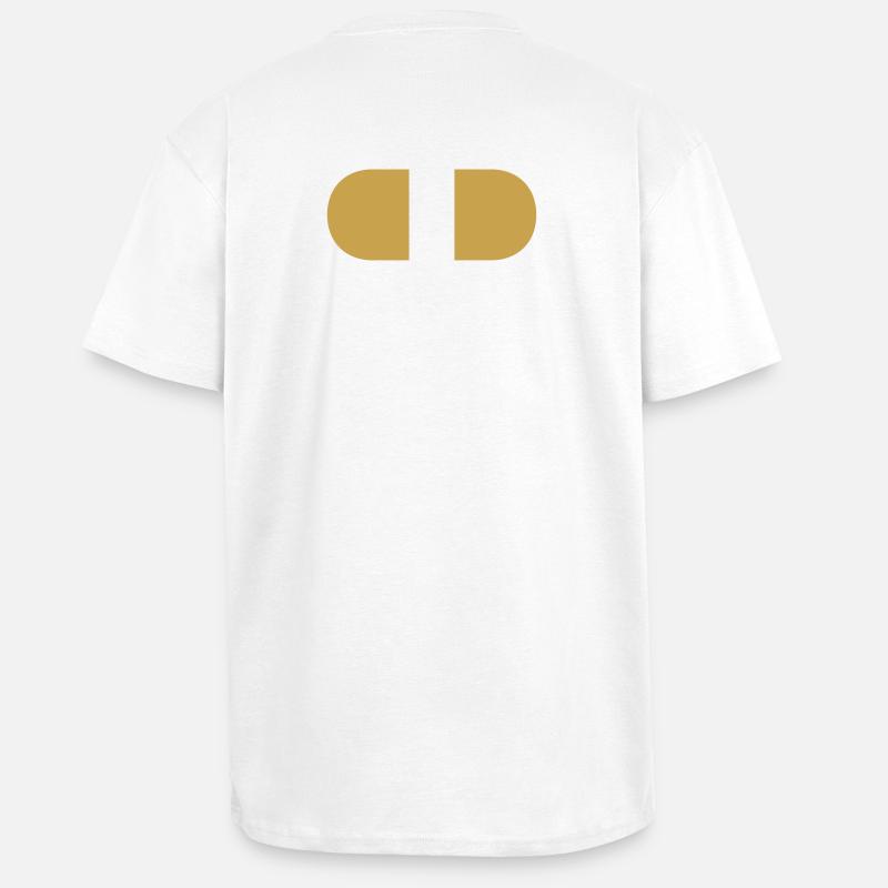 controller-split-gold - Oversized Heavyweight Unisex T-Shirt - Weiß