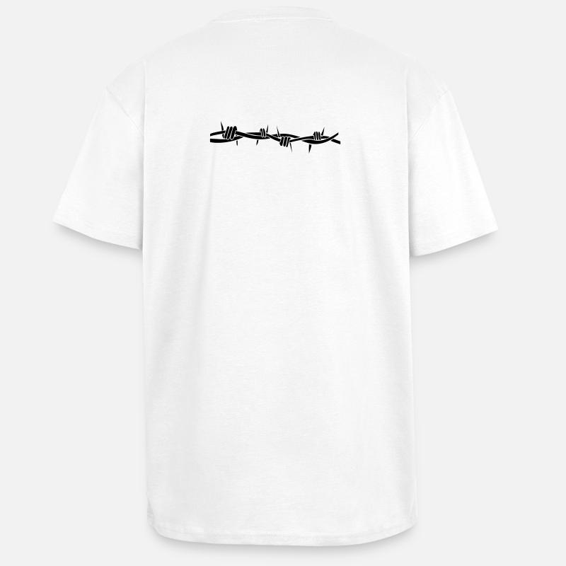 stacheldraht - Oversized Heavyweight Unisex T-Shirt - Weiß