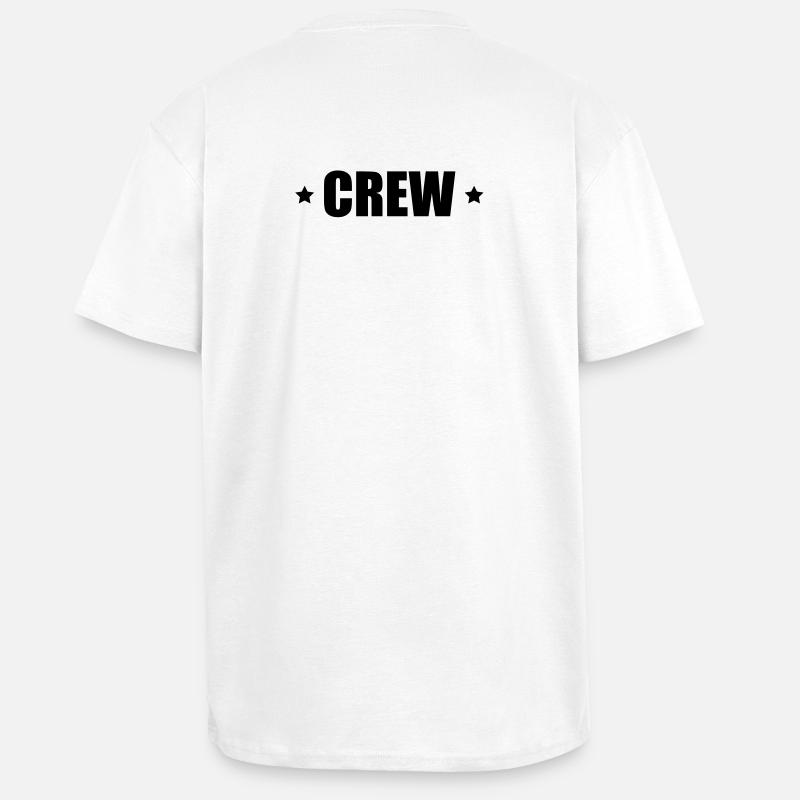 Crew mit Sterne - Oversized Heavyweight Unisex T-Shirt - Weiß