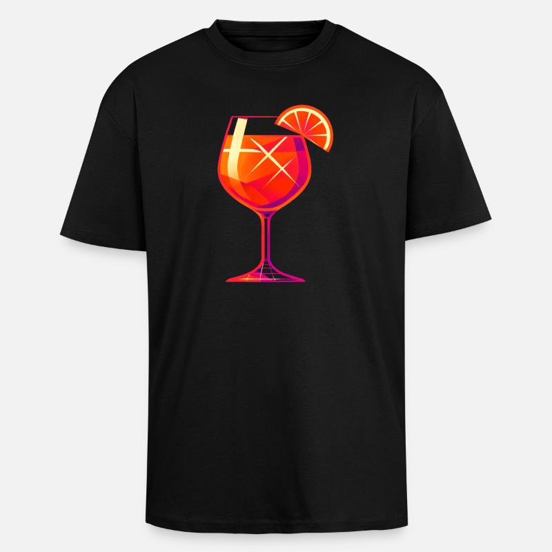Party Spritz Glas Geschenkidee - Oversized Heavyweight Unisex T-Shirt - Schwarz