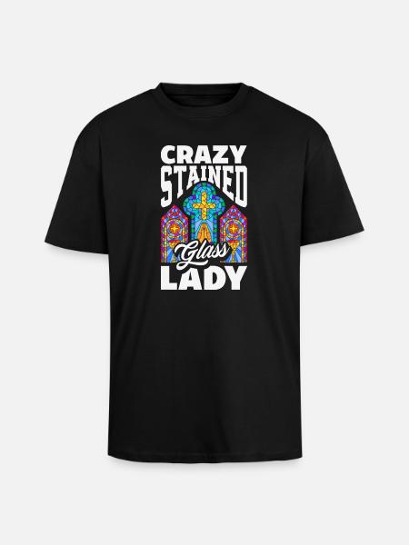 Buntglas-kunst Buntglas-künstler - Oversized Heavyweight Unisex T-Shirt - Schwarz