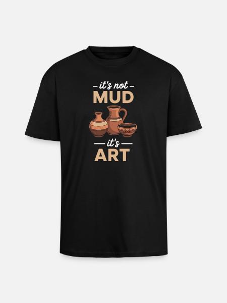 Pottery Pottery Studio Pottery Love - Unisex Oversized Heavyweight T-shirt - black