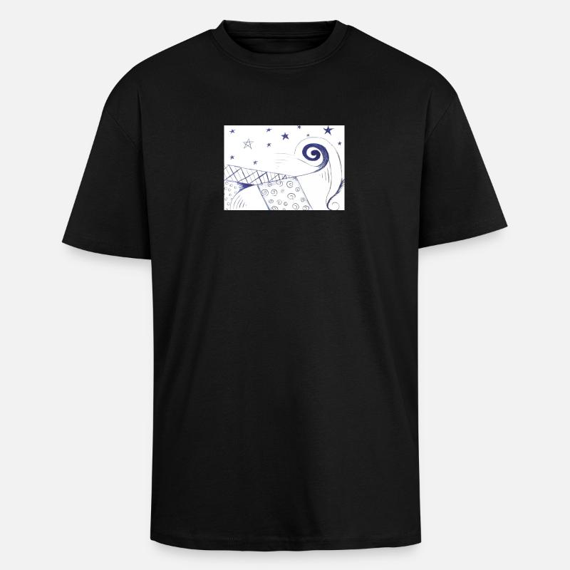 Modern Art - Oversized Heavyweight Unisex T-Shirt - Schwarz