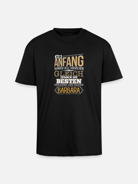 BARBARA - die Besten - Oversized Heavyweight Unisex T-Shirt - Schwarz