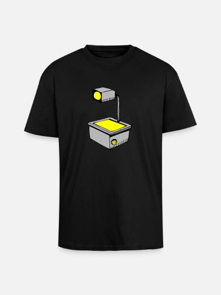 Polylux - Oversized Heavyweight Unisex T-Shirt - Schwarz