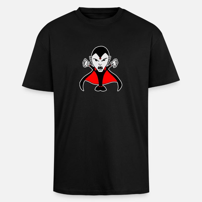 Vampir - Oversized Heavyweight Unisex T-Shirt - Schwarz