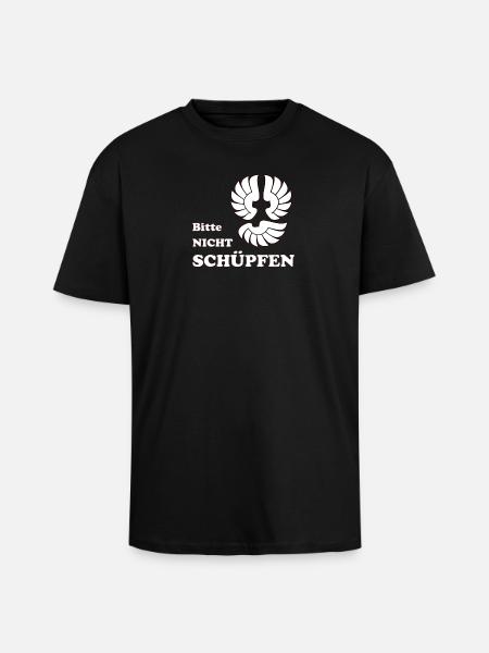 Bitte nicht Schüpfen - Oversized Heavyweight Unisex T-Shirt - Schwarz