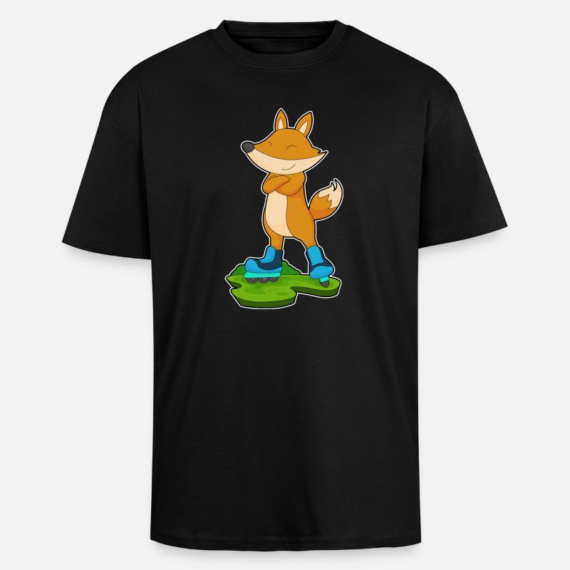 Fuchs Inline skating Inline skates - Oversized Heavyweight Unisex T-Shirt - Schwarz
