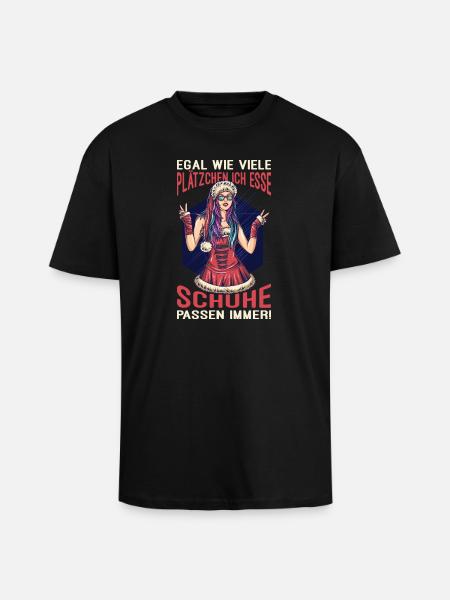 Weihnachten Merry Christmas - Unisex Oversized Heavyweight T-shirt - black