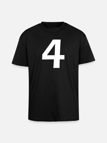4 - Unisex Oversized Heavyweight T-shirt - black