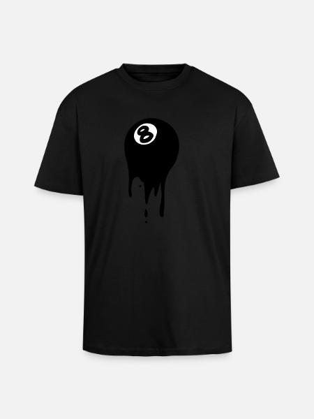 Billardkugel - Oversized Heavyweight Unisex T-Shirt - Schwarz