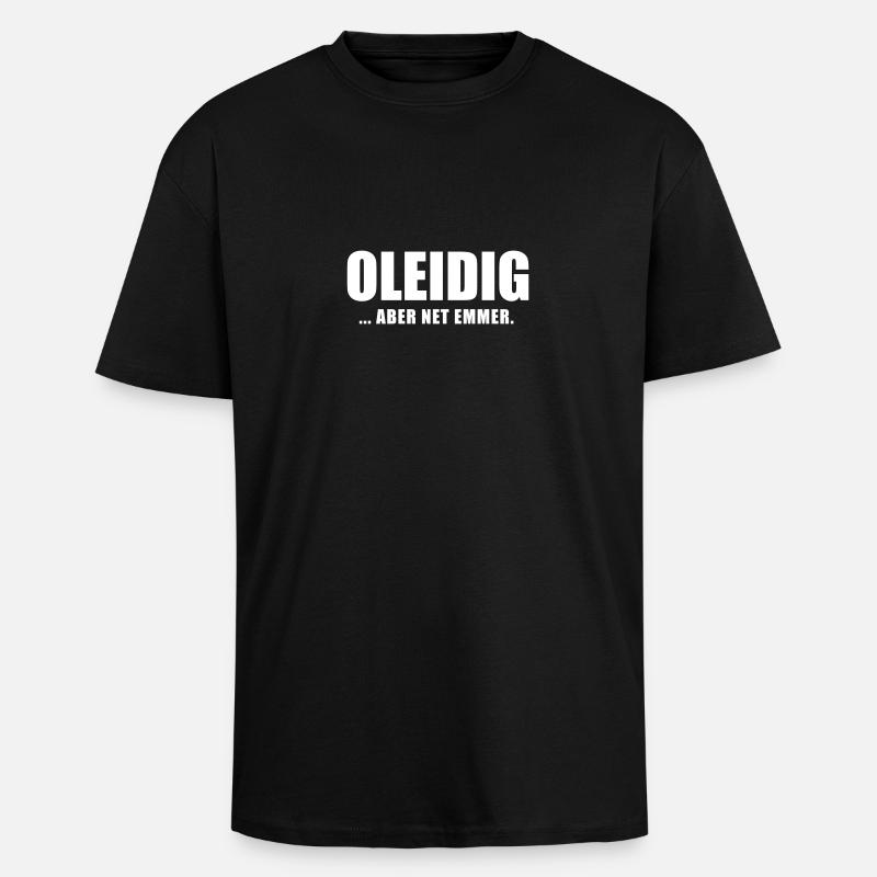 Oleidig - Oversized Heavyweight Unisex T-Shirt - Schwarz
