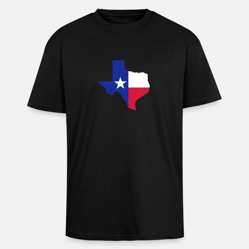 Texas - Oversized Heavyweight Unisex T-Shirt - Schwarz