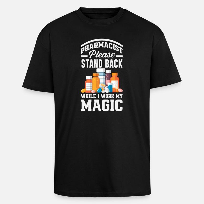 Pharmacist Pharmaceutical Technical - Unisex Oversized Heavyweight T-shirt - black